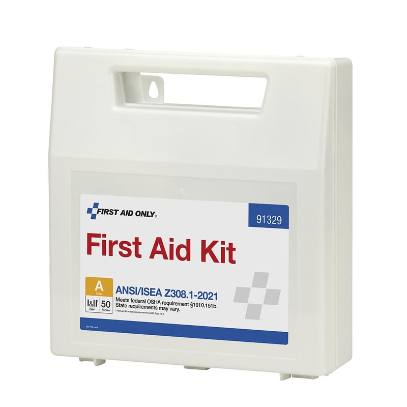 First Aid Only® 91329 Type I and II First Aid Kit, Wall Mounting, 184 ...