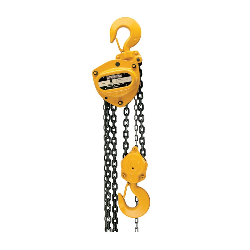HARRINGTON CB030 Manual Hand Chain Hoist, 3 ton Load, 8 ft H Lifting ...