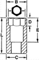 Stanley Proto J5328H 6-Punkt Steckschlüssel – 1/5 Zoll Antrieb, 7/20,3 Cm Länge | Minimiert Abrutschen & Erhöht Drehmoment
